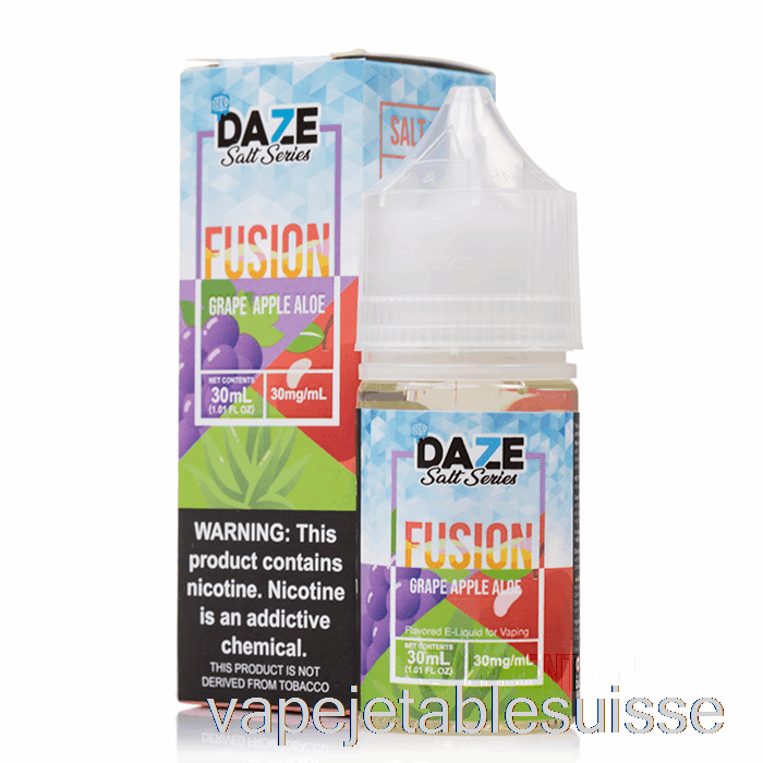 Vape Suisse Raisin Glacé Pomme Aloe - 7 Daze Fusion Salt - 30ml 30mg